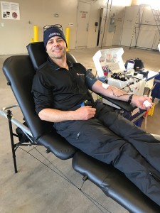 Armstrong EMT Rob Augart's Power Red donation. 