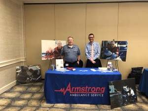 Armstrong Ambulance representatives attended a college fair held by the Massachusetts Department of Children and Families Wednesday.